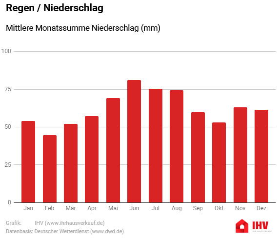 Wetter Infografik: Niederschlag