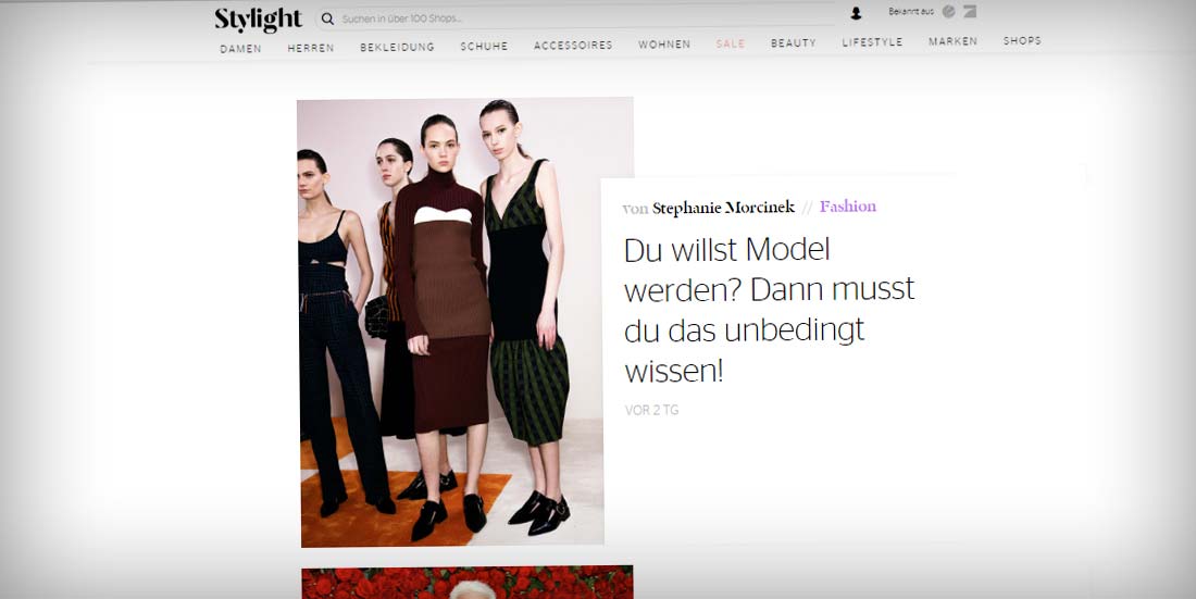 Interview ‘Model werden’ auf Stylelight.de
